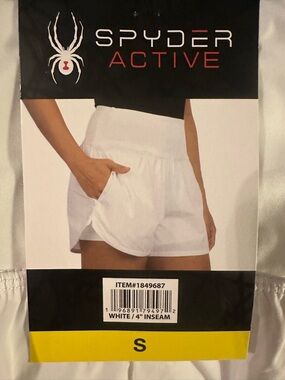 Women’s White Performance Shorts
